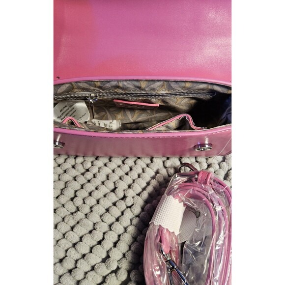 CXL by Christian Lacroix Crossbody Bag Small Pink Laine Matte Patent MSRP $88 - Picture 9 of 13